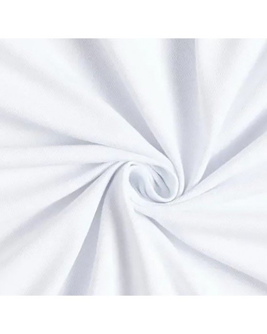 Tecido Tricoline Silky Lisa cor - 0001 (Branco)